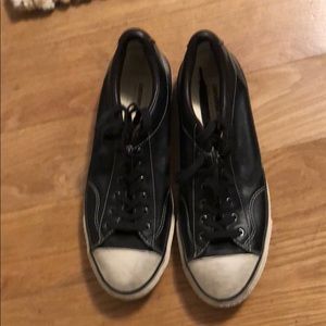 Pair of John Varvatos leather converse sneakers
